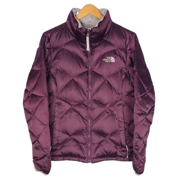 The North Face 550 Puffer Jacket Coat Quilted Goose Down Purple Ski Size Medium